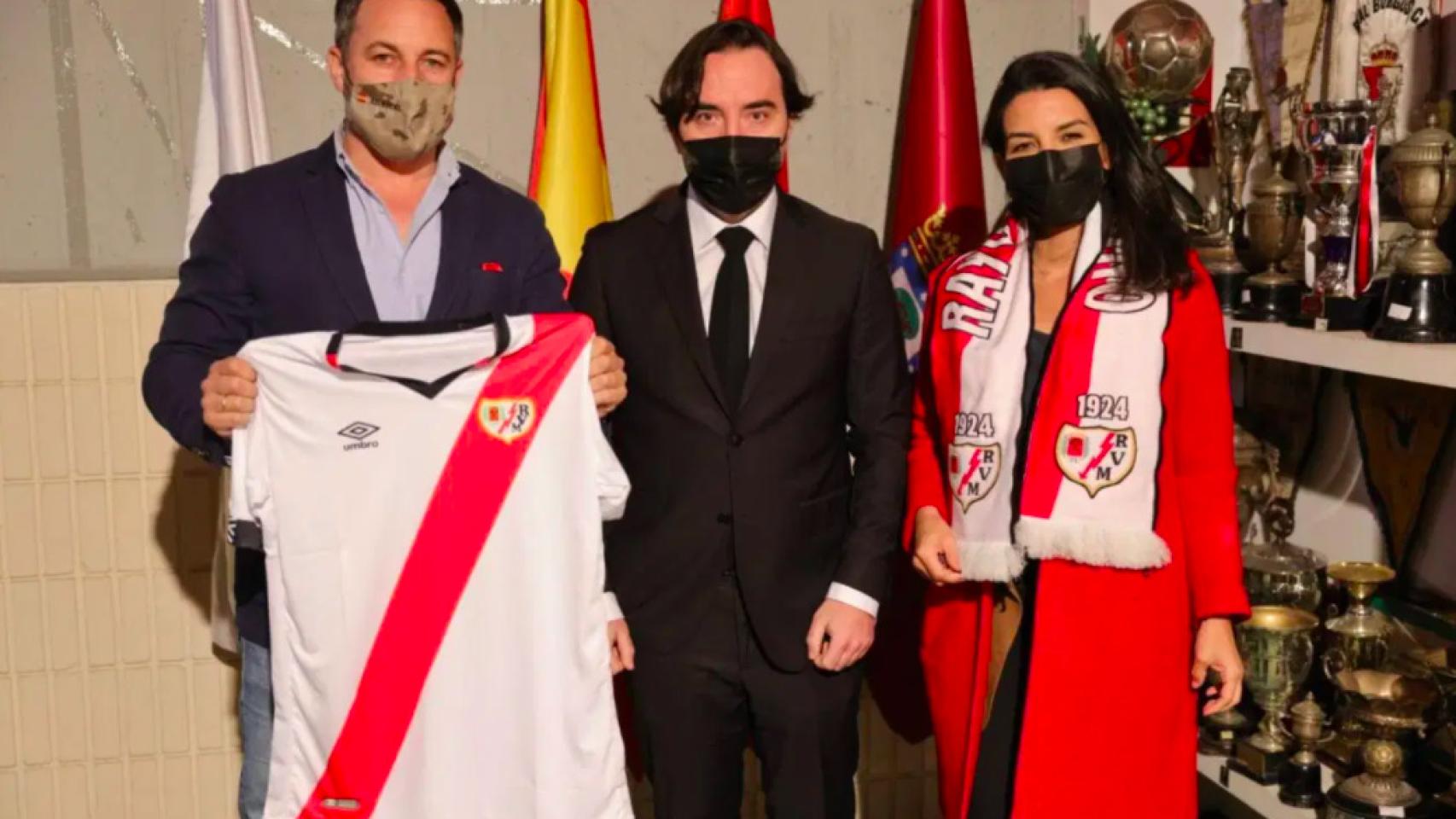 Santiago Abascal, Martín Presa y Rocío Monasterio