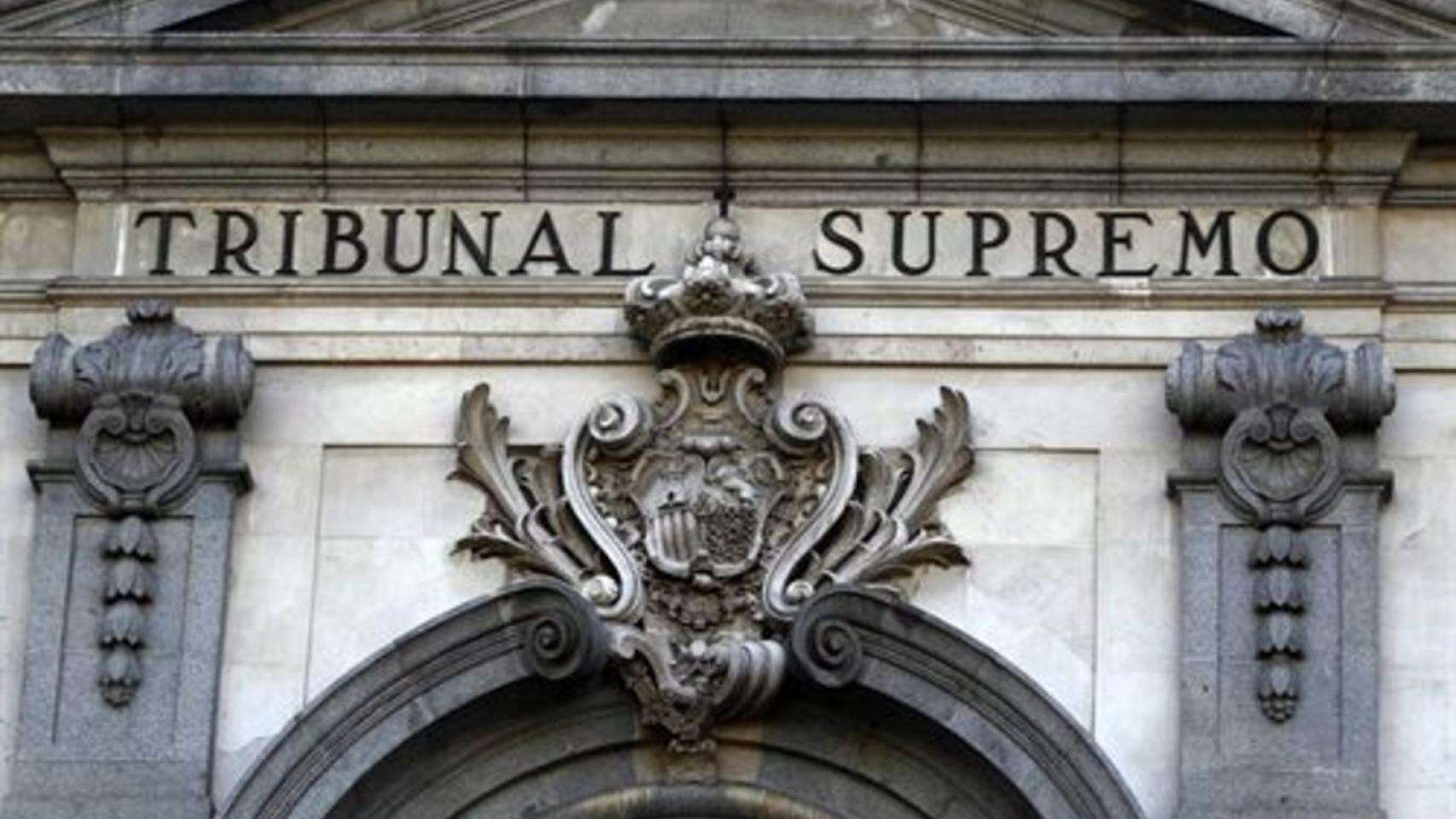 Imagen de archivo de la fachada del Tribunal Supremo./