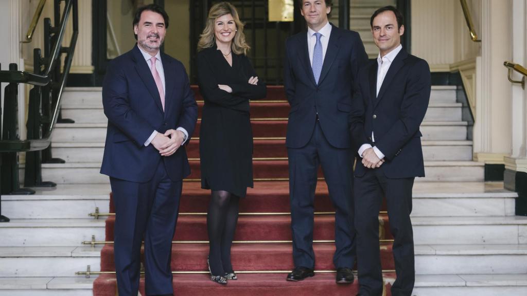 Jorge Coca, Ana Guzmán, Borja Durán e Iker Barrón, responsables de Wealth Solutions y Portocolom.
