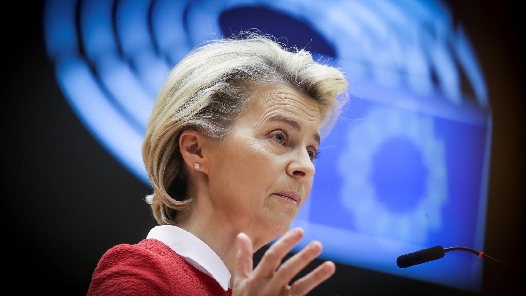 La presidenta de la Comisión, Ursula von der Leyen