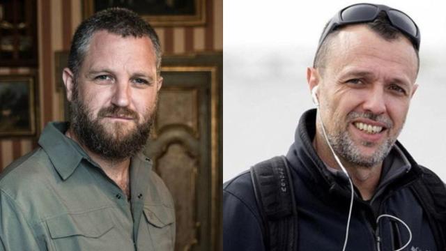 Beriáin (izquierda) y Fraile, asesinados este martes mientras hacían un documental en Burkina Faso