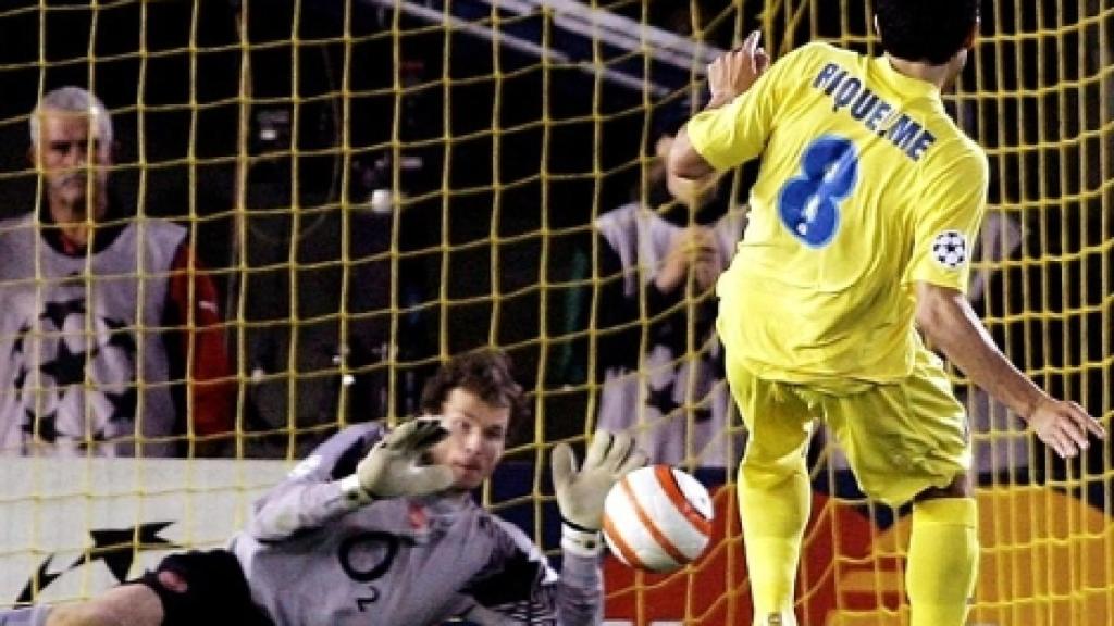 Riquelme y su penalti contra el Arsenal