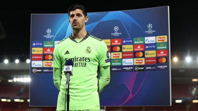 Courtois, tras un partido de la Champions League