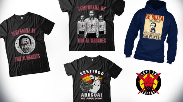 Una tienda online vende camisetas con la imagen de Iglesias ensangrentada: Se busca vivo o muerto