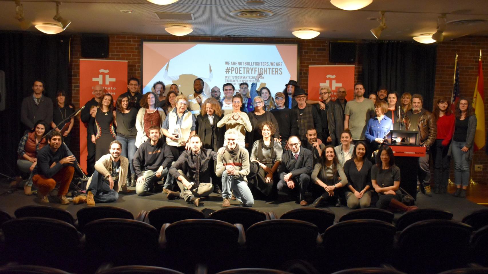 Poetas neoyorquinos y gallegos en Bowery Poetry Club en el festival Kerouac 2017.