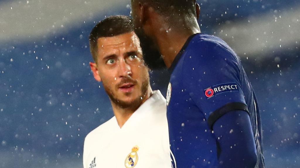 Eden Hazard y Rüdiger