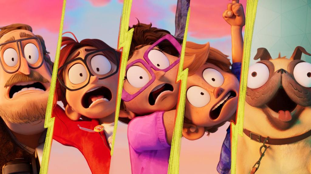 Los integrantes de la familia Mitchell.