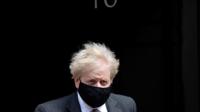 Boris Johnson en Downing Street.