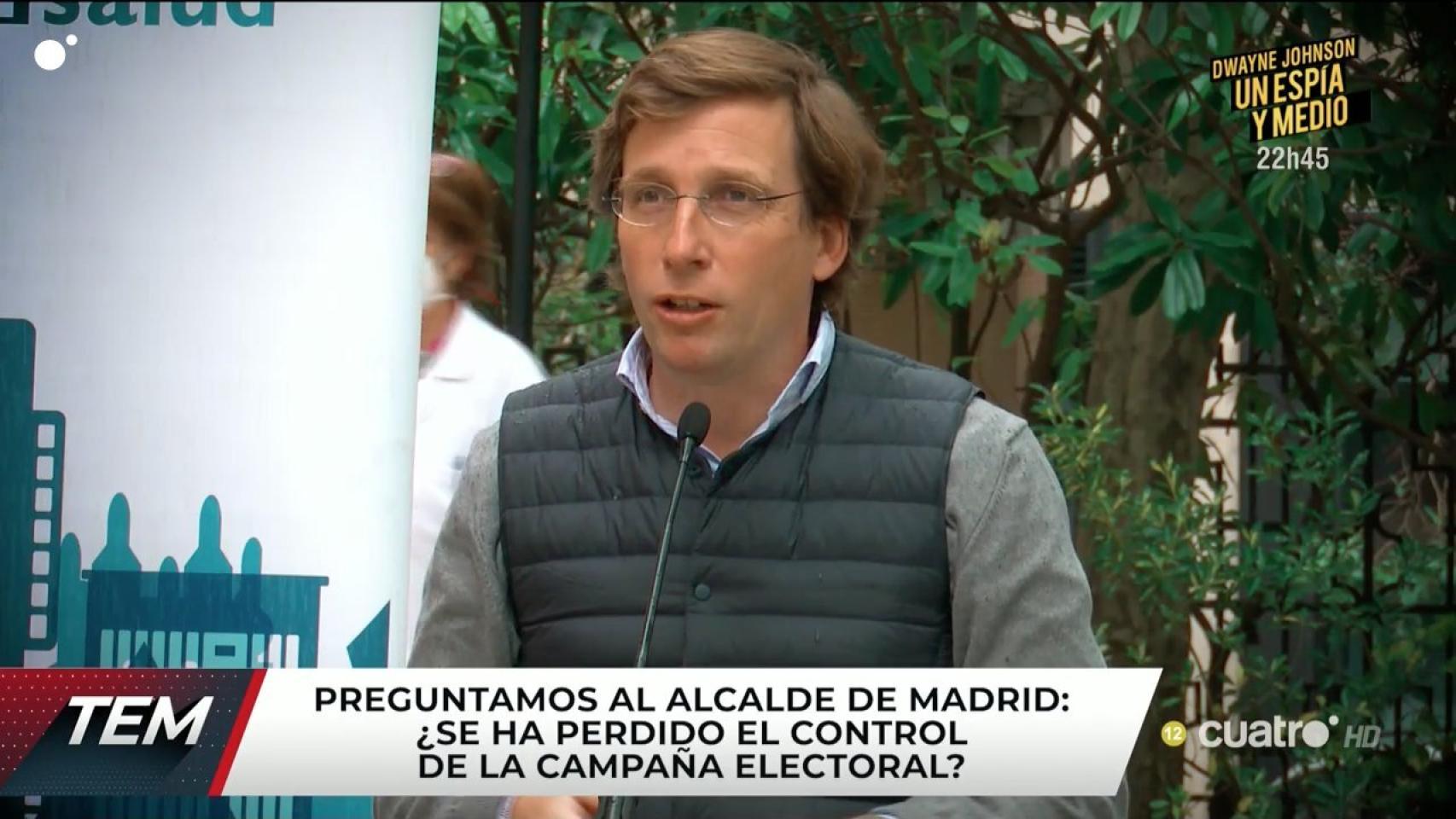 Almeida durante su aparición en el programa de Cuatro.