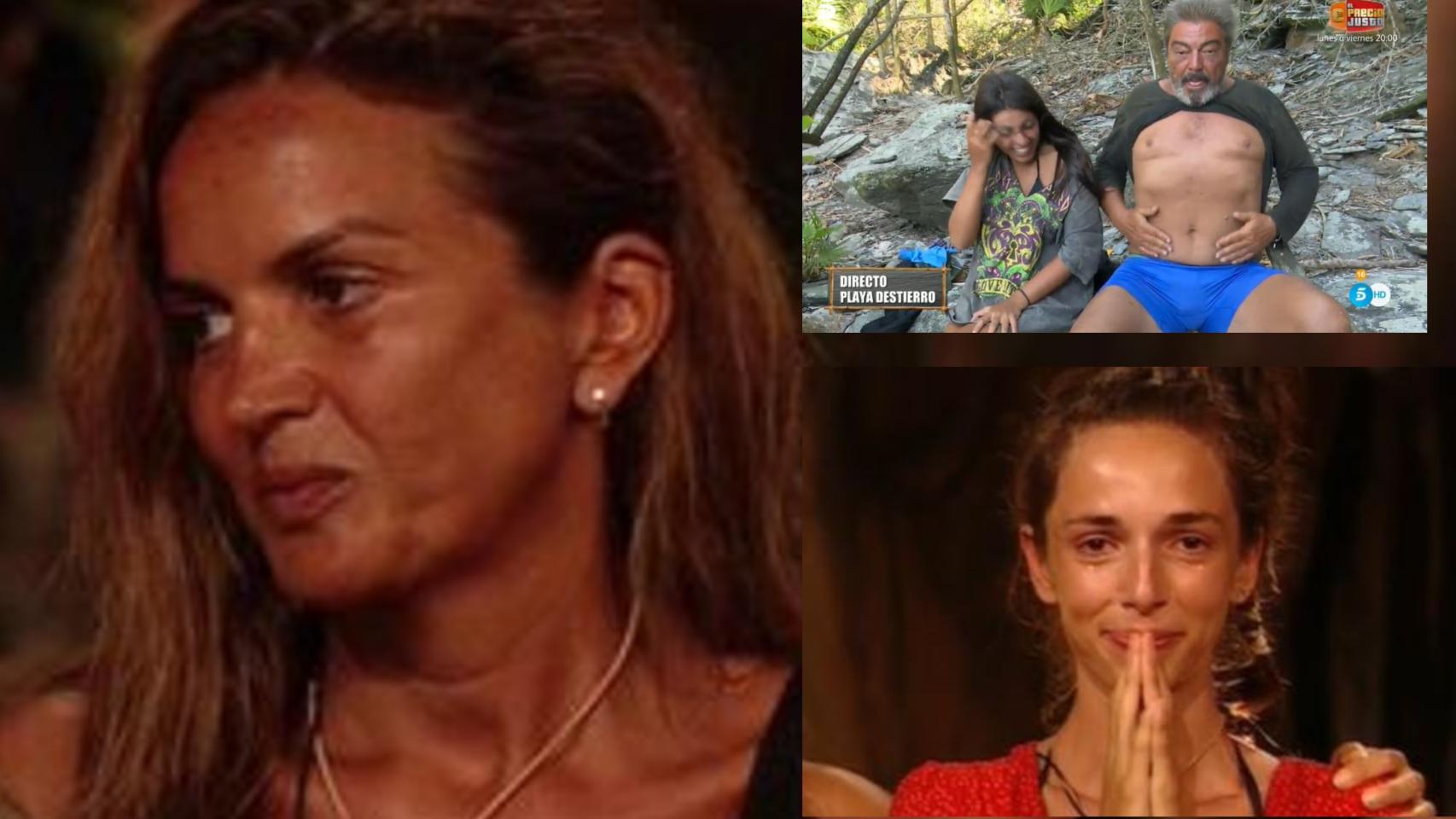 Marta López en montaje de BLUPER junto a Canales y Palito.