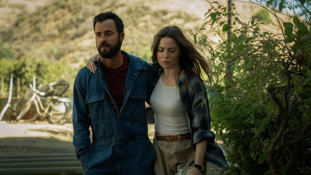 Justin Theroux y Melissa George.