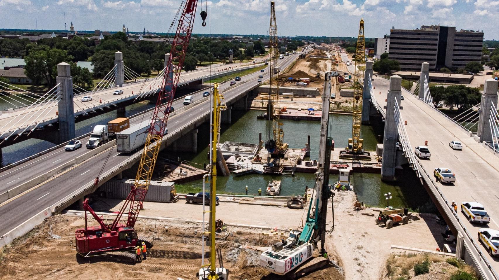 Imagen de la carretera I-35 en Texas.