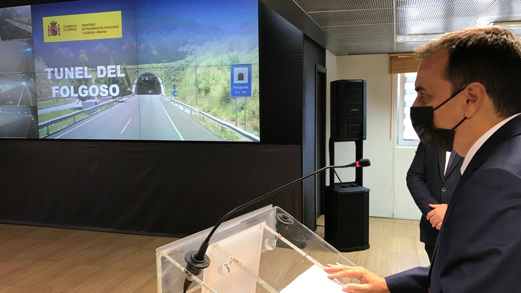 Acto de reapertura del túnel de O Folgoso.