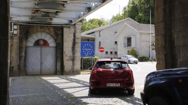 La frontera entre Galicia y Portugal, en Tui.