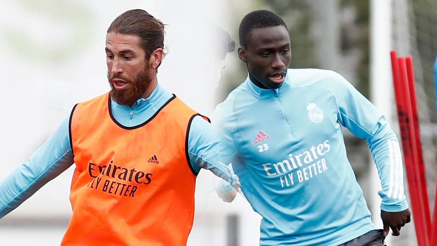 Sergio Ramos y Ferland Mendy, en un fotomontaje