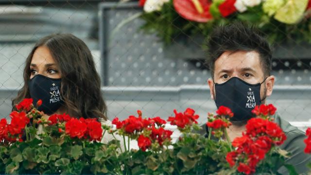 Pablo López junto a su expareja, Claudia Nieto, en el Mutua Madrid Open de Tenis.