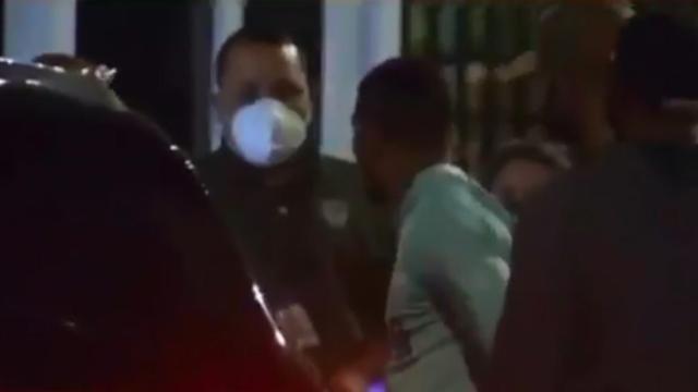 Momento de la detención de Félix Verdejo