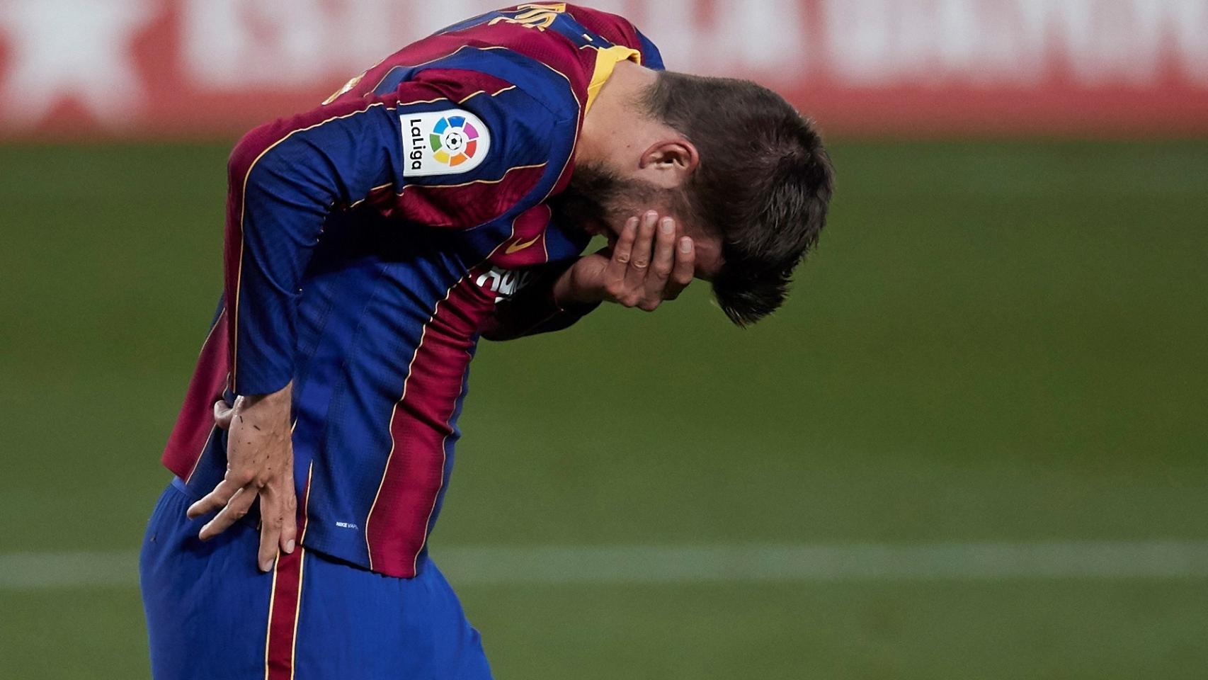Gerard Piqué, con el Barcelona