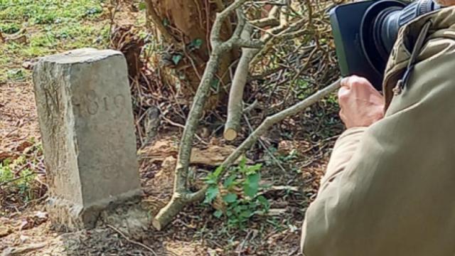 La piedra que delimita la frontera.
