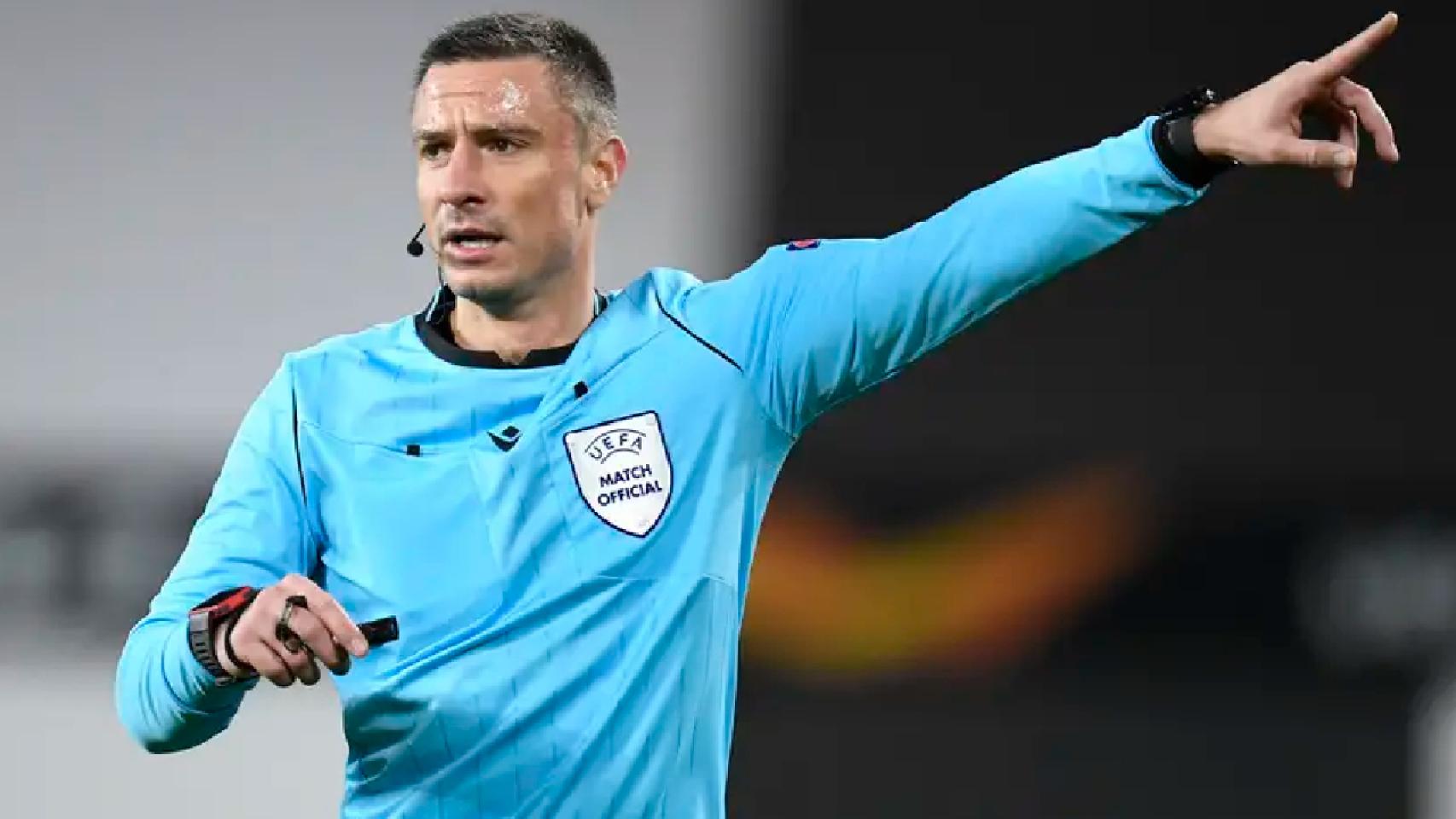 Slavko Vincic, durante un partido de la Europa League