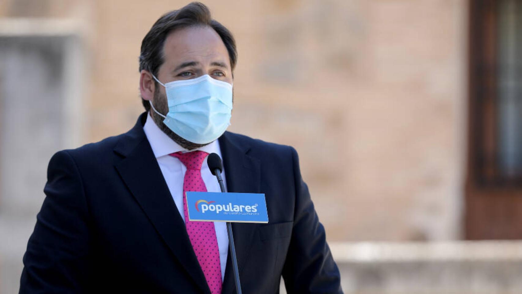 Paco Núñez, este miércoles a las puertas de las Cortes de Castilla-La Mancha