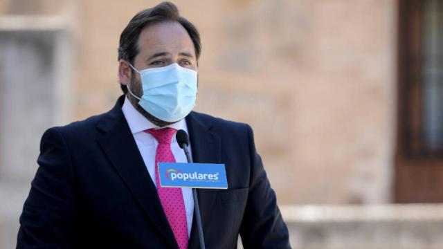 Paco Núñez, este miércoles a las puertas de las Cortes de Castilla-La Mancha