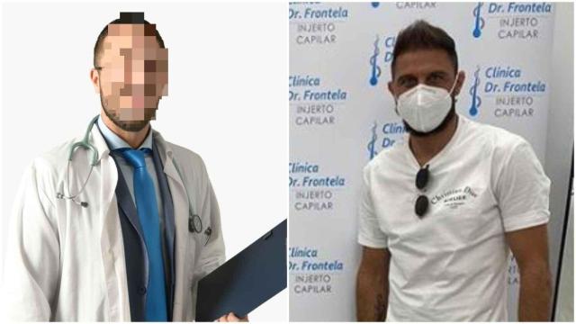 F. J., nieto del conocido forense L.. Imagen que el presunto falso doctor usa en la web de su empresa.