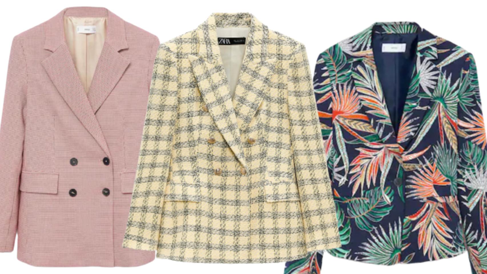 Tres 'blazers' tendencia en esta temporada en un montaje de JALEOS.