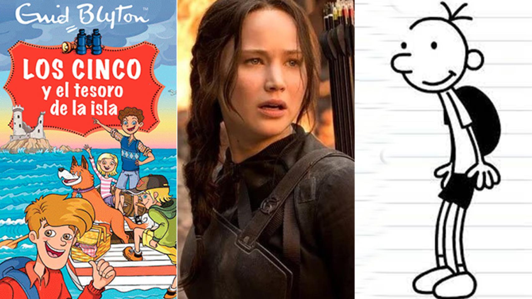 'Los cinco' de Enid Blyton, 'Los juegos del Hambre' o el 'Diario de Greg' son algunos de los protagonistas de la compra