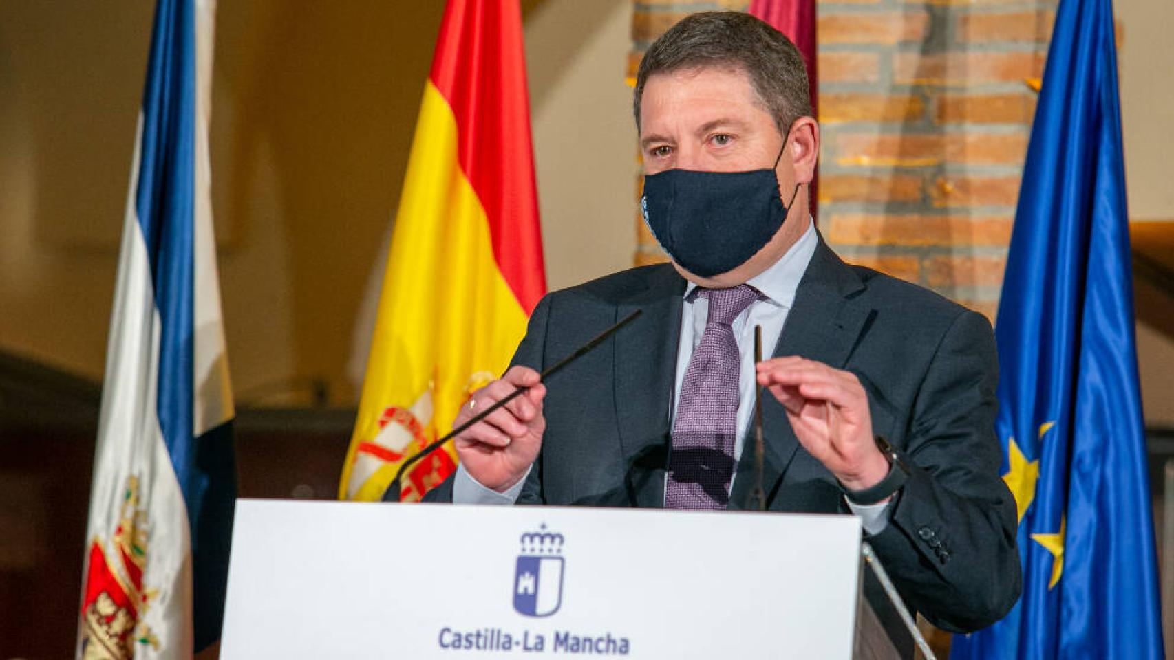 Emiliano García-Page, este jueves en Talavera de la Reina (Toledo)