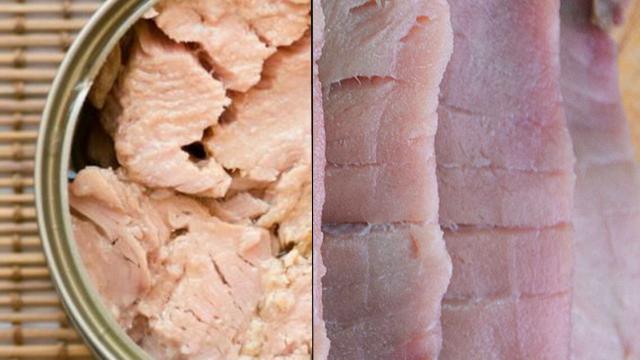 Atún de lata contra atún fresco.