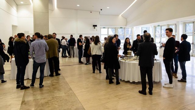 Miembros de AJE Galicia en marzo e 2020, en el último acto normal antes de la pandemia