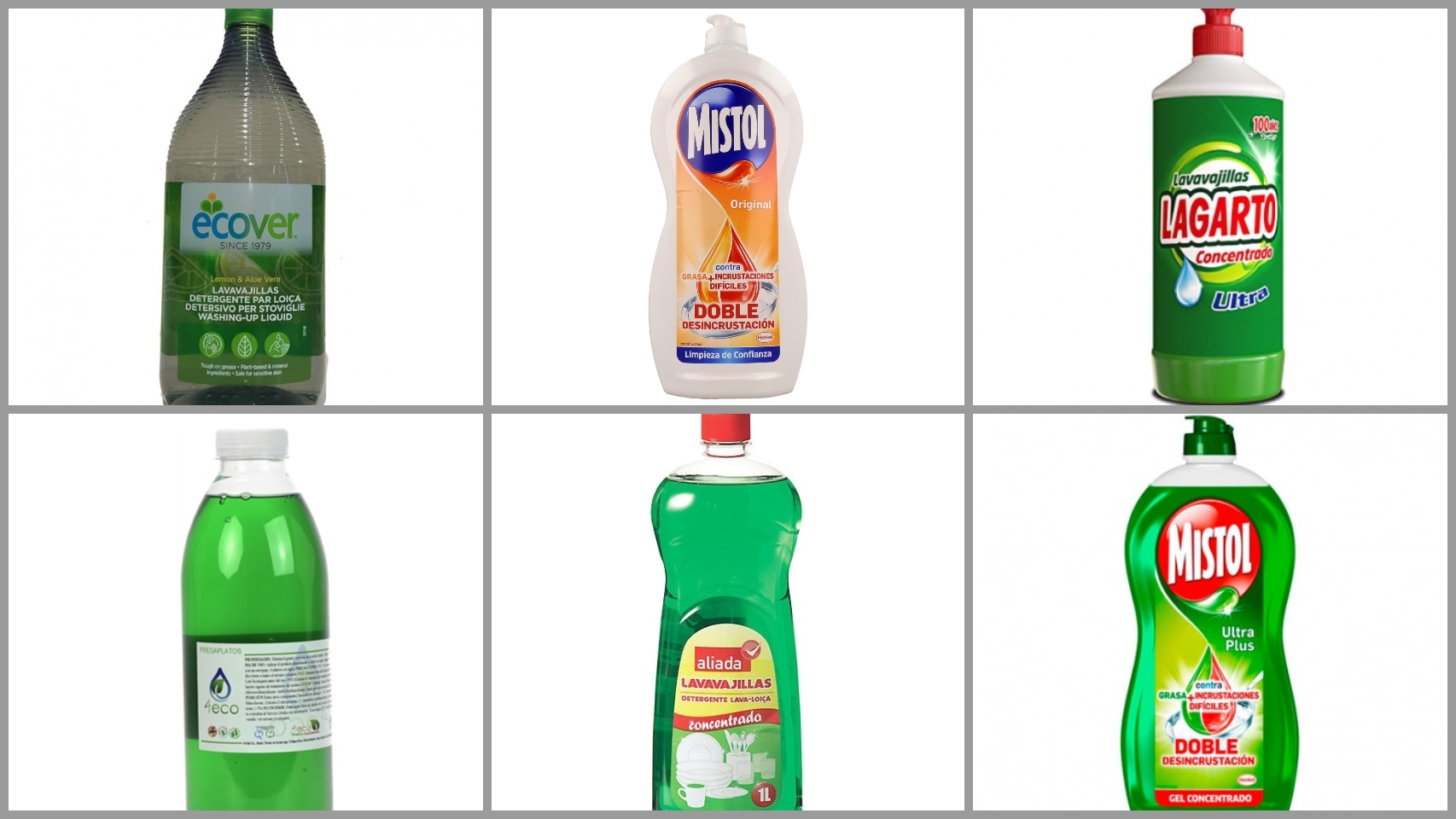 detergentes lavavajillas