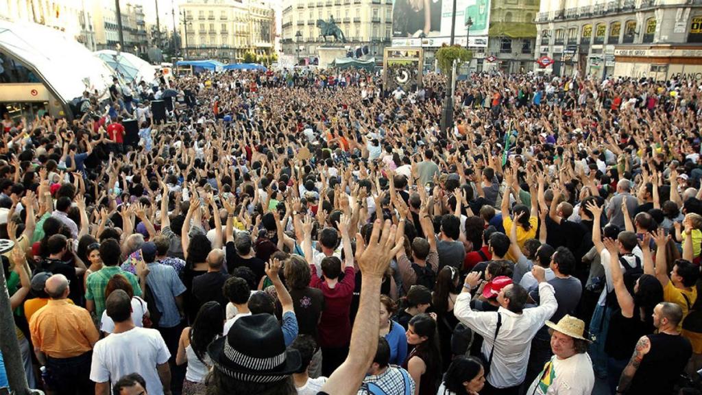 La Puerta del Sol, el 15 de mayo de 2011.