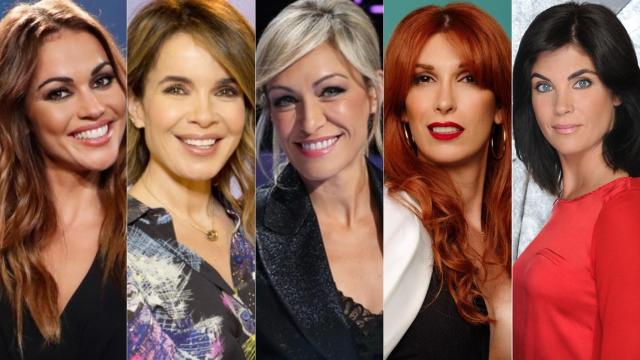 Lara Álvarez, Carme Chaparro, Luján Argüelles, Valeria Vegas y Samanta Villar.