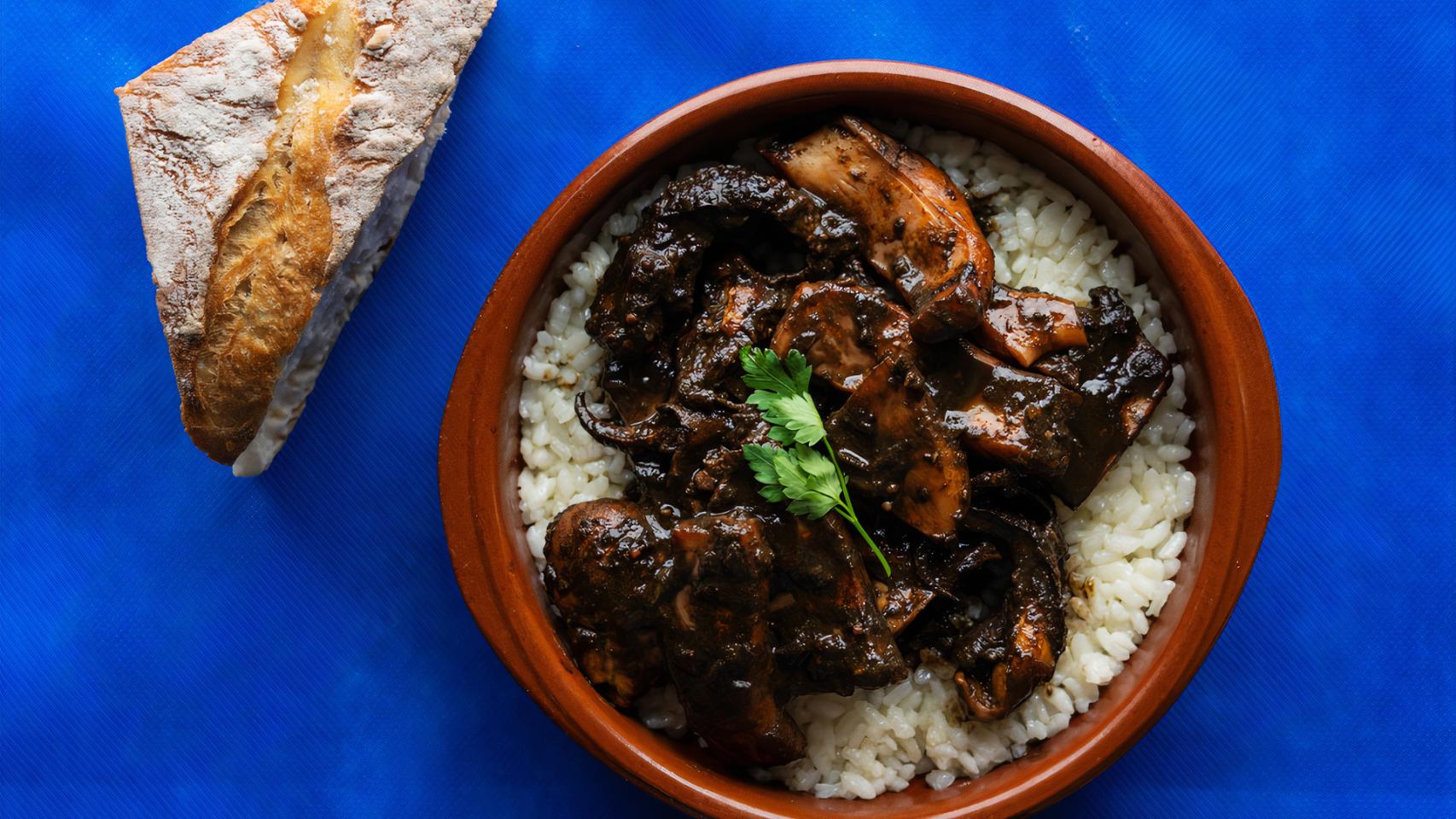 Arroz con chocos.
