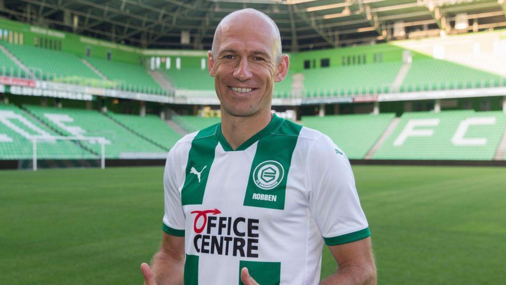 Arjen Robben, con el Groningen