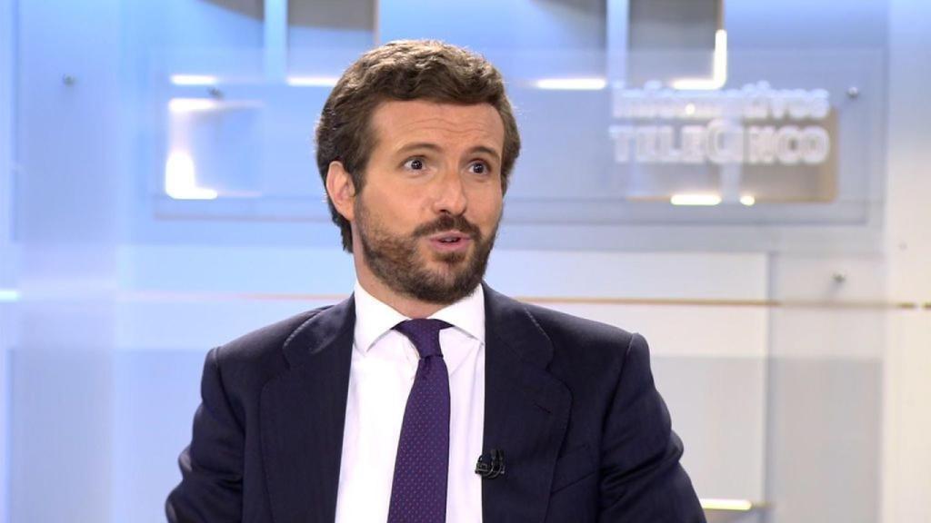 Pablo Casado ha estado en 'Informativos Telecinco'.