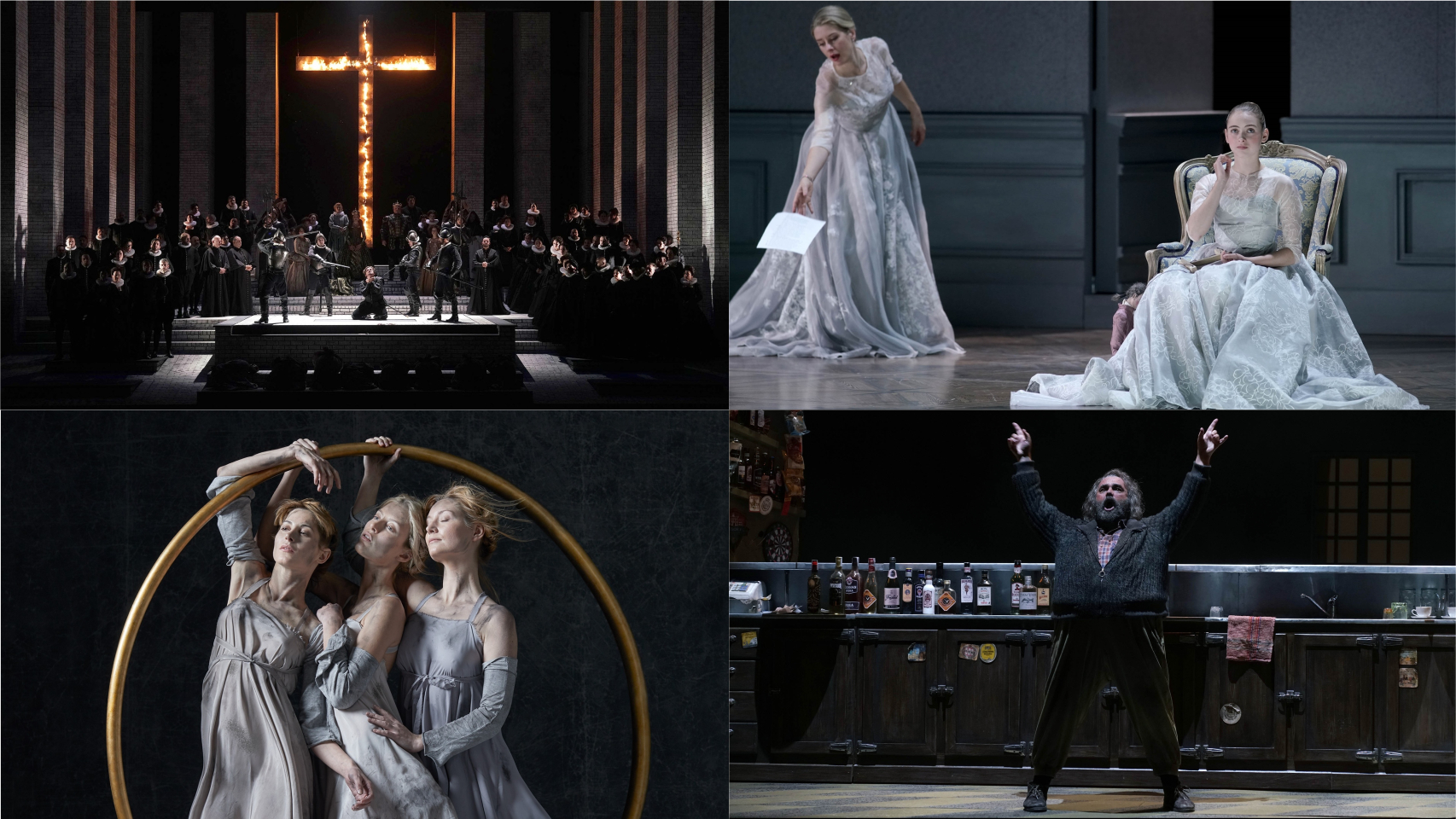 Escenas de 'Don Carlo', 'Capriccio', 'El oro del Rin' e 'Il Pirata'.