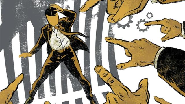 Ilustración de Alberto Peral para 'El proceso' (Domestika)