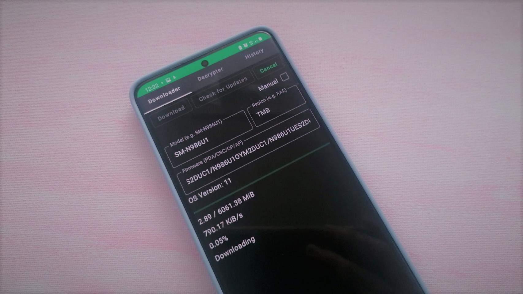Samsung Firmware Downloader: descarga firmware directamente desde Samsung