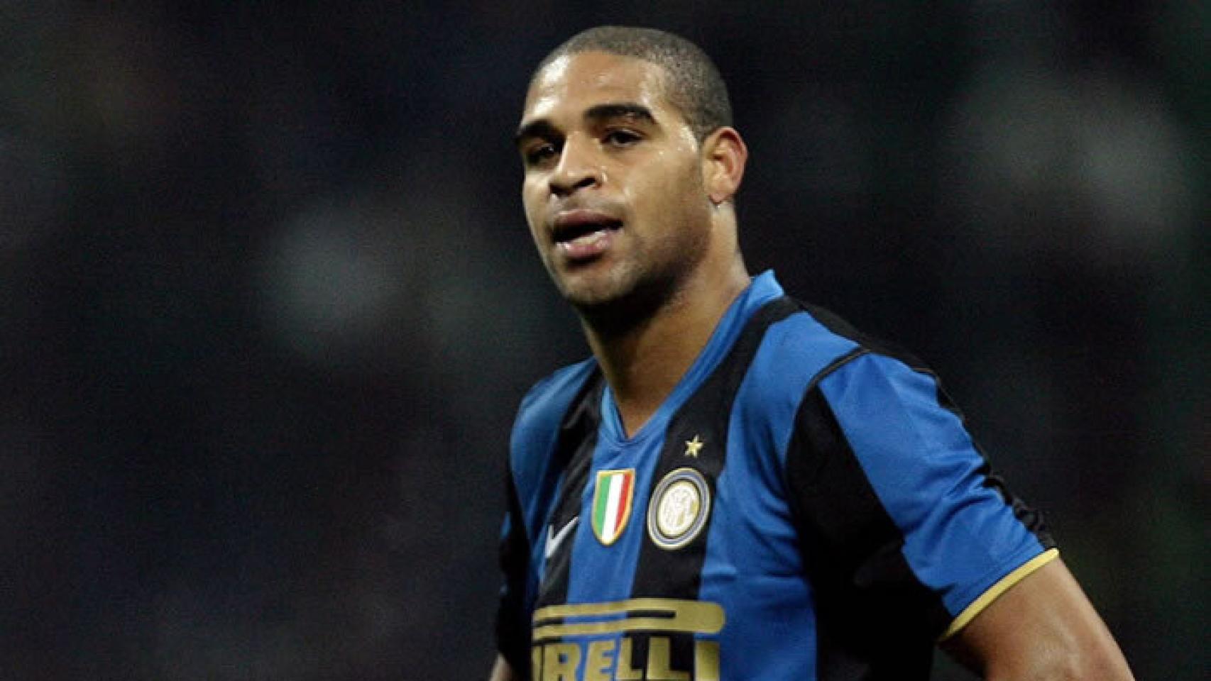 Adriano Leite, en un partido del Inter de Milán