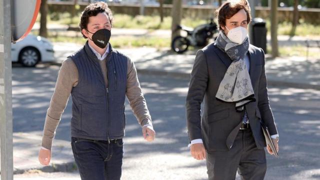 Francisco Nicolás Gómez Iglesias, conocido como 'Pequeño Nicolás', a su llegada a la Audiencia Provincial de Madrid.