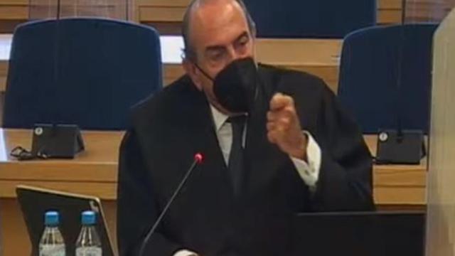 El letrado Luis Jordana de Pozas, este martes en el juicio./