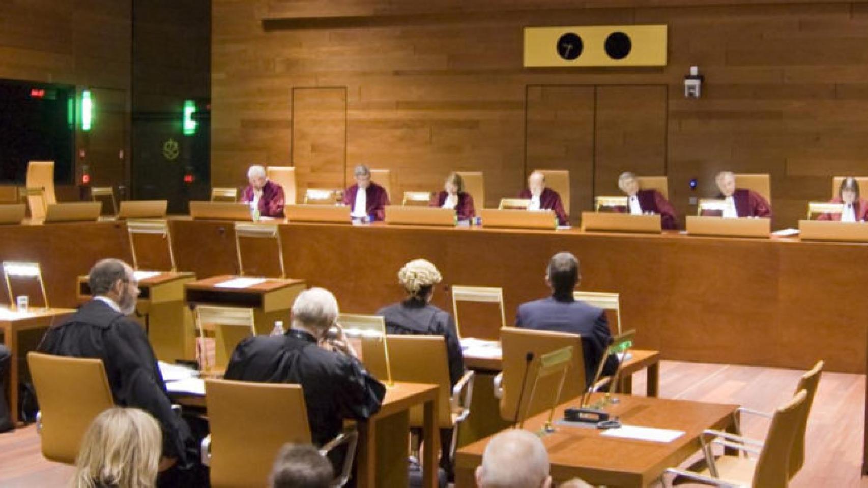Una sala del Tribunal de Justicia de la Unión Europea