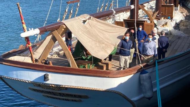 Torrevieja ultima la restauración del navío Pascual Flores, su nuevo embajador turístico