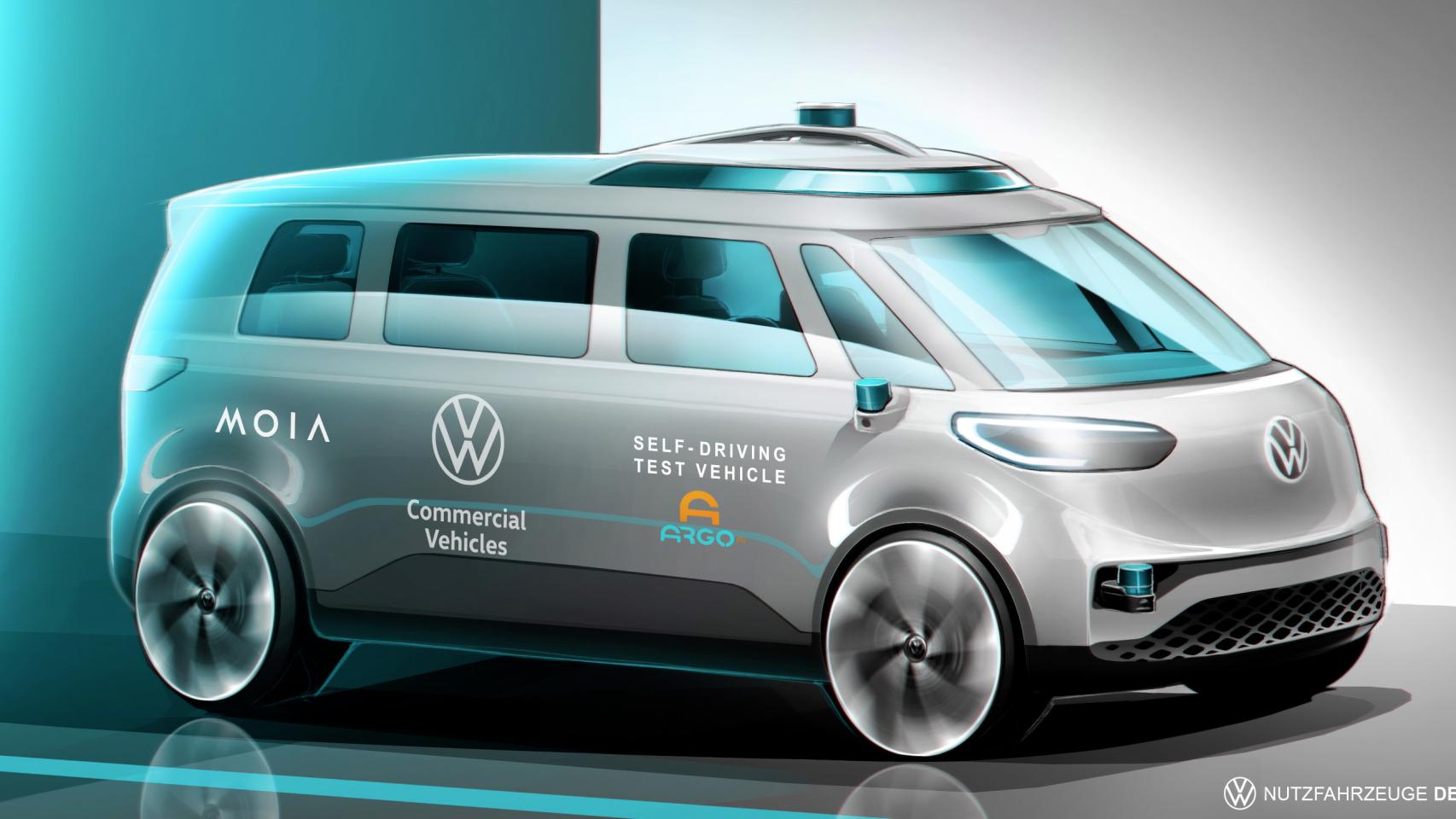 Anticipo del Volkswagen ID. BUZZ AD autónomo.