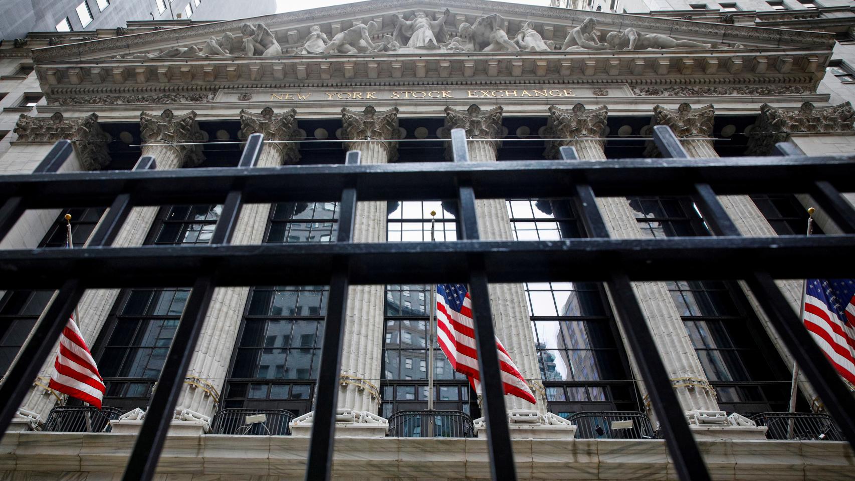 Fachada de la Bolsa de Nueva York.