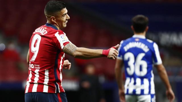 Luis Suárez, en un momento del partido