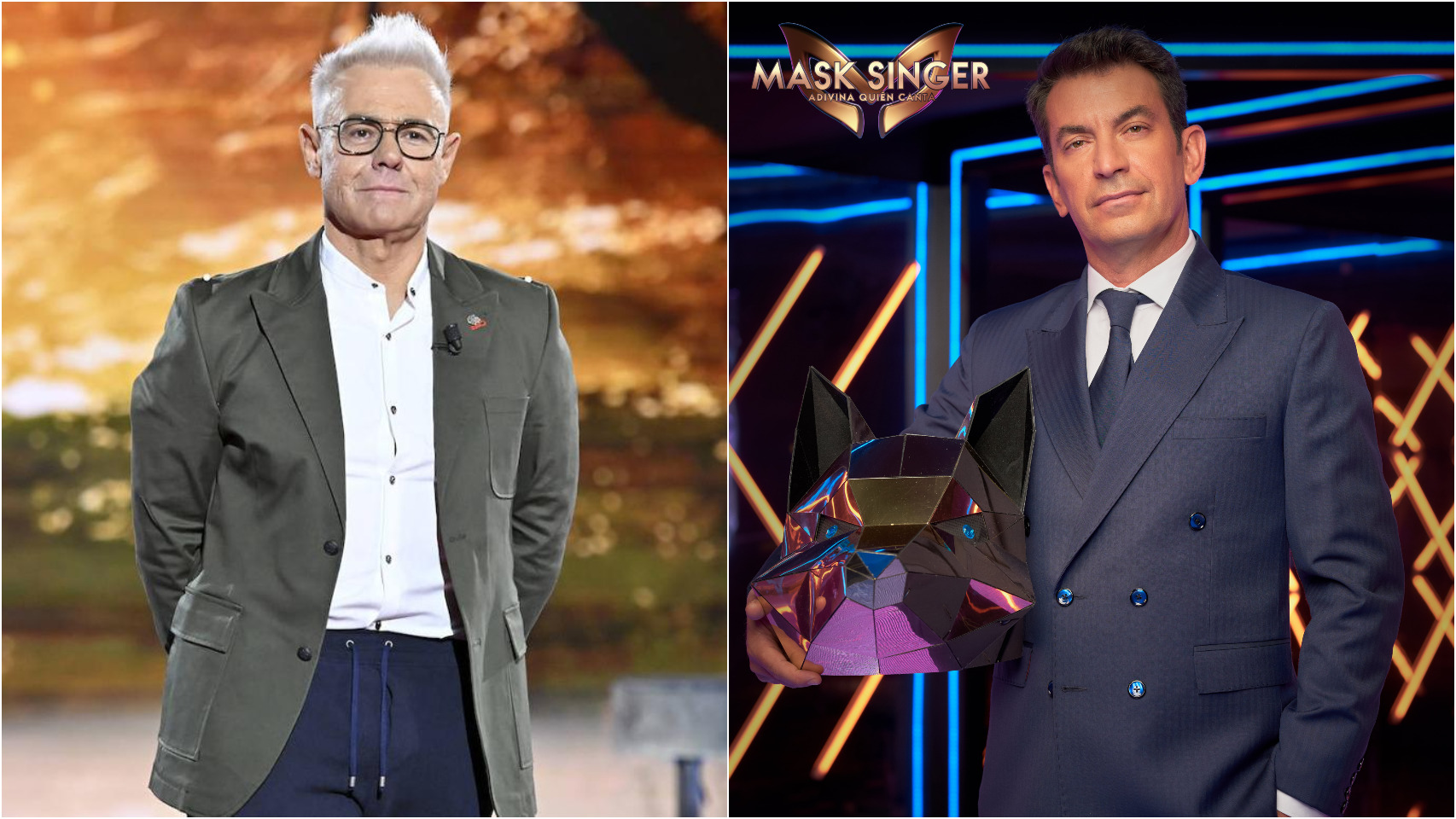 Jordi González y Arturo Valls en montaje de BLUPER.